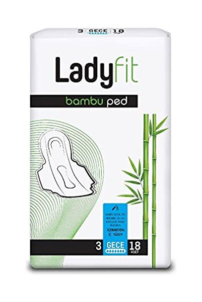 Lady Fit Bambu Ped Gece 18'li X6 Paket (108 Adet)