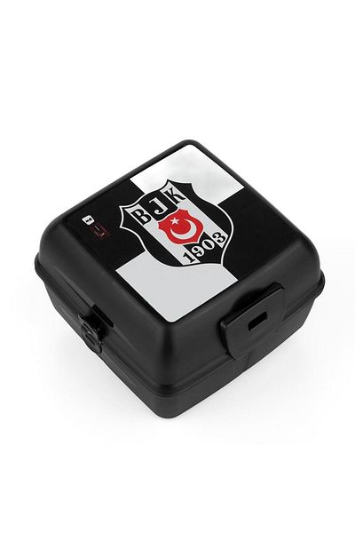 Beşiktaş Кутия за обяд Bjk 1903 с лого и 4 отделения, вилица и лъжица