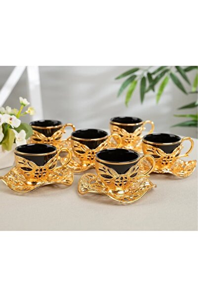 E orient Türk Kahvesi Sunum Seti Metal Kahve Fincan Takımı Arap Kahve Fincanı