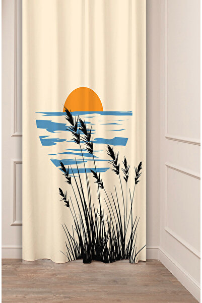 GREENDECOR ستارة خلفية حديثة من Yakamoz Sea Sun Moon ذات تصميم خاص وطباعة رقم...