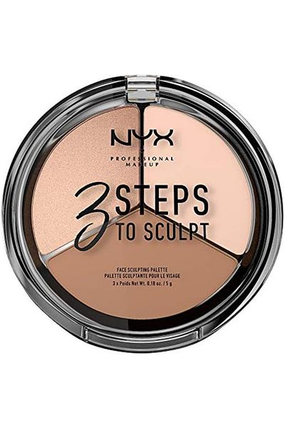 NYX Professional Makeup 3 Steps to Sculpt Face Contouring Palette