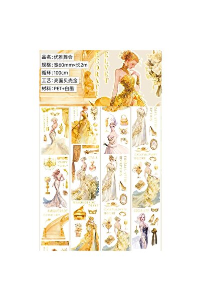 İthal H14-2m bandă holografică PET pentru fete de bal elegantă