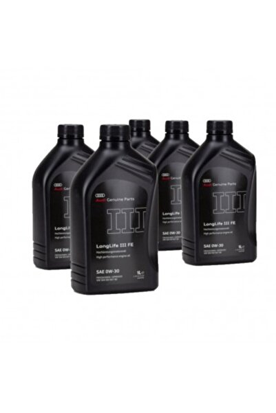 Audi Συσκευασία 5 τεμαχίων λαδιού κινητήρα OE AUDI LONGLIFE III FE 0W-30 1L