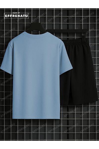 EFFRENATU hıla fashion Σορτς T-shirt Σετ RELAX PRINTED