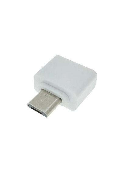 OEM Adaptor OTG USB 2.0 mamă la microUSB mascul, alimentare, conexiune și transfer de date, alb