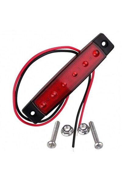 Xenon Bright Lampă de marker auto cu LED 24V Roșu LG-6SMD-24V-RED