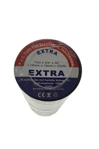 OEM Bandă izolatoare PVC18MB, lungime 18 m, lățime 19 mm, grosime 0,18 mm, ne...