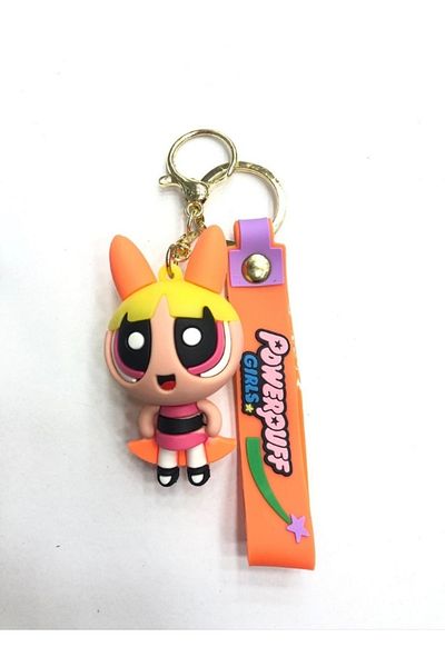 uğurlu dükkan 3D Blossom Powerpuff Silicone Keychain