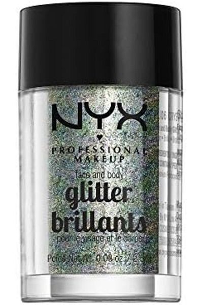 NYX Professional Makeup Face & Body Glitter, Crystal, 0.08 Ounce GLI06