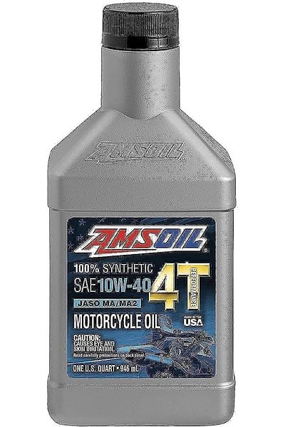 AMSOİL Full Synthetic Motorcycle Engine Oil 4T Performance 10W-40