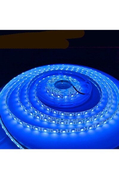 Xenon Bright Bandă LED albastră 60 LED-uri 5050/metru, 24V, rezistentă la apă...