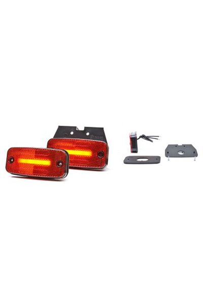 WAS Lampă de gabarit LED 1135 W157 12V-24V Poziție Roșie Aprinsă