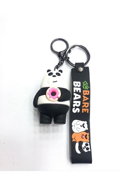 uğurlu dükkan 3D Friends Bears Panda Silicone Keychain