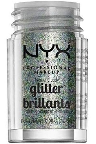NYX Professional Makeup Face & Body Glitter, Crystal, 0.08 Ounce GLI06