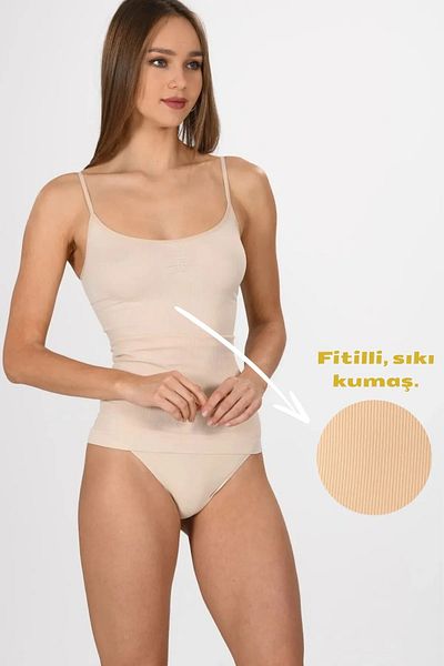 CUBBUX Women's Seamless Corset Recovery Tank Top with Rope Straps (100% Shrinks the Size)