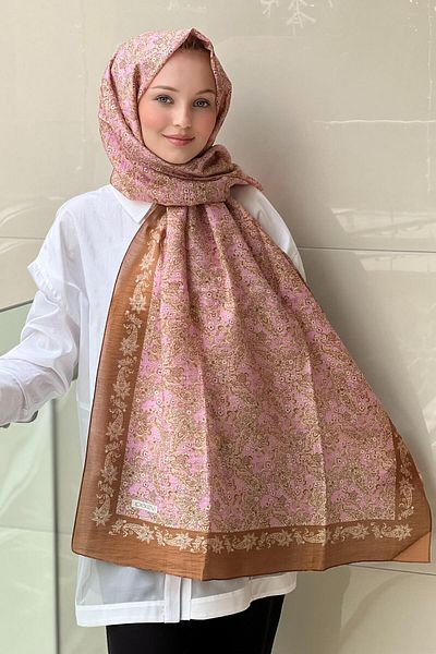 ipekevi Silk Edge Stripe Shawl Pattern Four Seasons Shawl