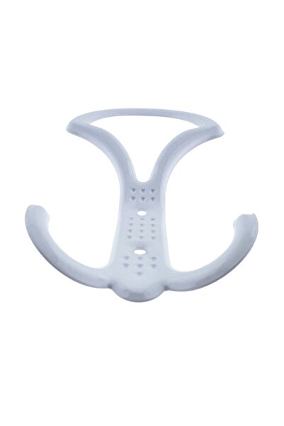 OEM Metal hanger for furniture or wall, with 3 hooks, MOB-65632, 2 holes, 160 x 90 x 30 mm, white