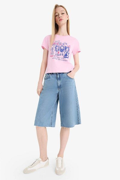 DeFacto Coool Bratz Regular Fit Crew Neck Short Sleeve T-Shirt E5418Ax25Sm