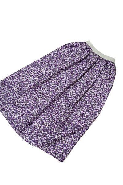 BBS Girl's Floral Patterned Long Skirt – High Waist Comfortable Fit Prayer Skirt