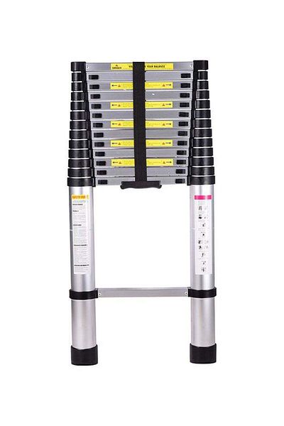 Unspecified Telescopic Extendable Ladder, Multi-Purpose, Silver, 2.6m