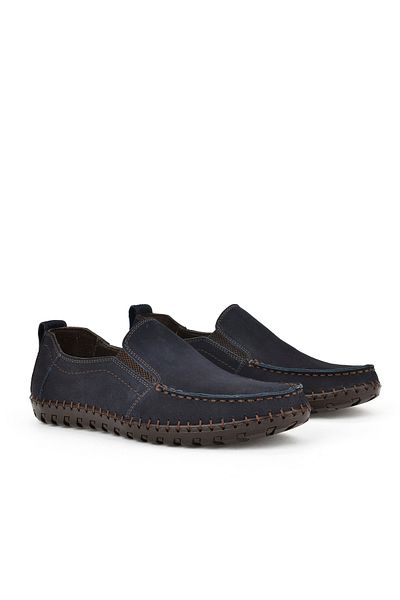 Ziya , Men's Genuine Leather Shoes 1511040Zy182312 Navy Blue