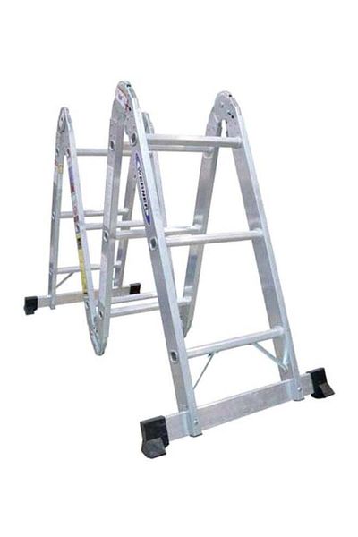 Generic Foldable Multi-Purpose Ladder Black/Silver 6ft