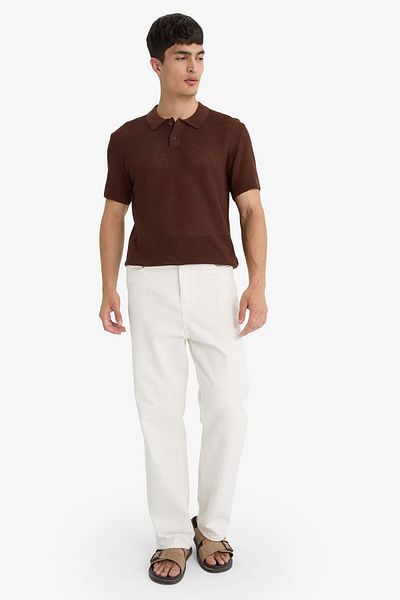 DeFacto Standard Fit Knitwear Short Sleeve Polo T-Shirt C9582Ax25Sm
