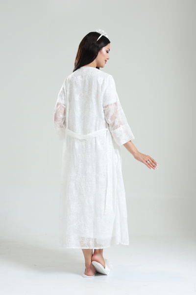 Lohussa Σετ νυχτικών εσώρουχα εκρού μαργαριτάρι με σχέδιο 100% βαμβακερό καλοκαιρινό μητρότητας