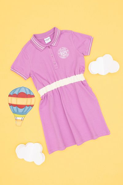 U.S. Polo Assn. Girl's Fuchsia Knitted Dress 50306260-Vr023