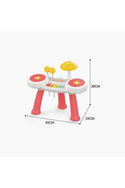 Toybox Musical Mini Drum, Kids Electric Drum Set, Baby Instruments, Jazz Drum for Kids, Funny Educational T
