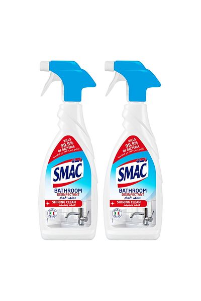 SMAC Bathroom Disinfectant Cleaner Spray Shining Clean Value Pack 2 x 650 ml