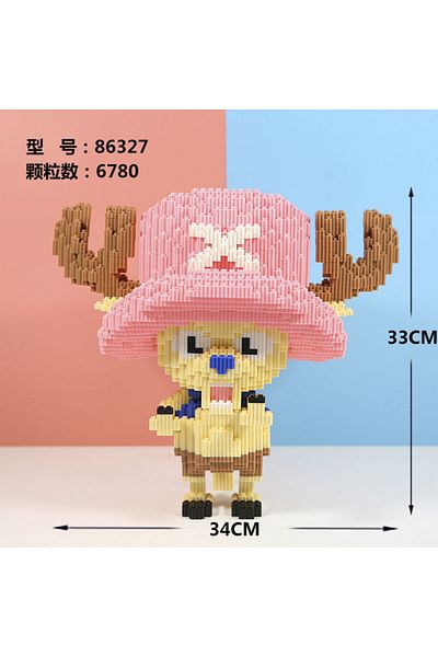 Takara Tomy B New Giant Diamond Small Particle Puzzle Toy Assembly Building Blocks Luffy Joba One Piece Series .
