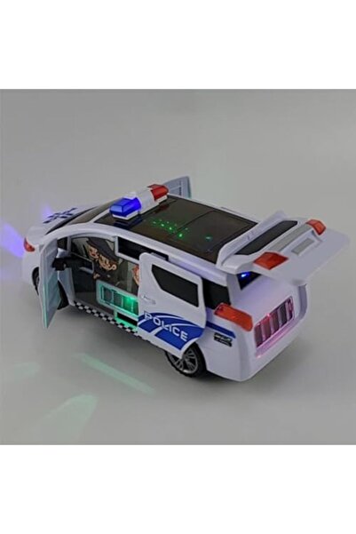 Toybox Police Car For Kids With Siren Sound Effects Colourful Flashing Light, Automatic Open Door