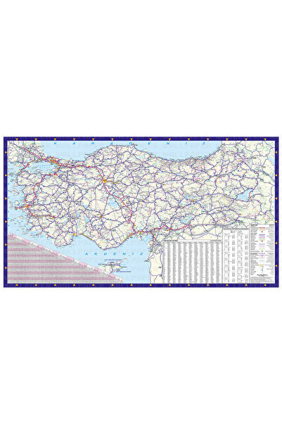 Home Türkiye turistik karayolları haritası poster duvar kağıdı