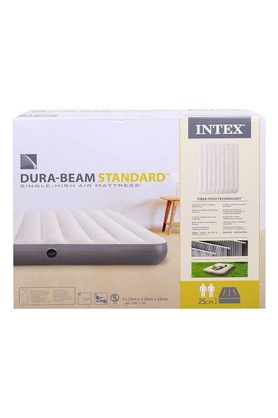 Intex Dura-Beam Standard Single-High Air Mattress 203x152x25cm 64103 Queen-Size Inflatable