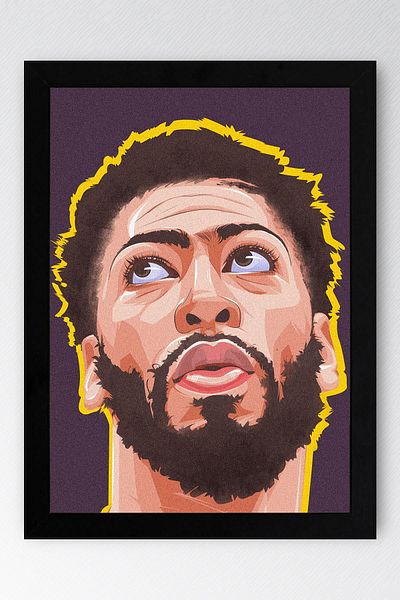 Saturn Pictură înrămată de Anthony Davis - Pictură poster NBA de baschet