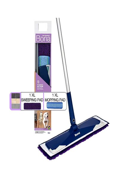 BONA Elegant Sleek Design Floor Mop Starter Kit for Dogs and Cats