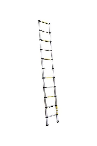 GENERAL Telescopic aluminum ladder with 11 steps, silver, 3.2 meters