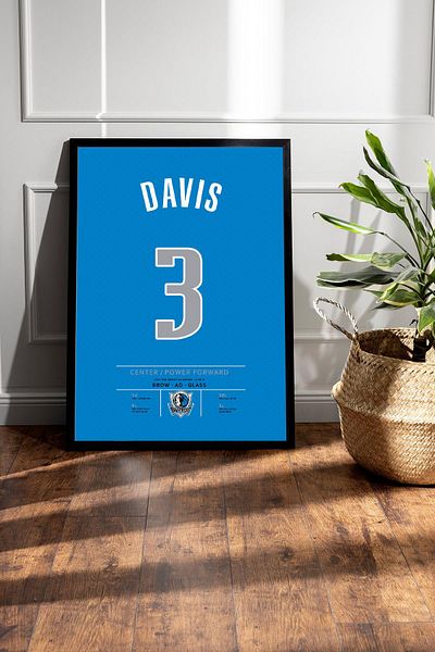 Saturn Tricou Anthony Davis cu cadru - Tricou NBA Dallas Mavericks