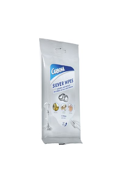 Carbona 12-Piece Cleaning Wipes Silver