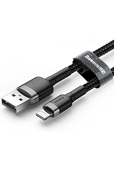 Baseus كابل شحن USB إلى Lightning لهاتف iPhone 14 Pro Max من النايلون المضفر عالي الكثافة سريع الشحن