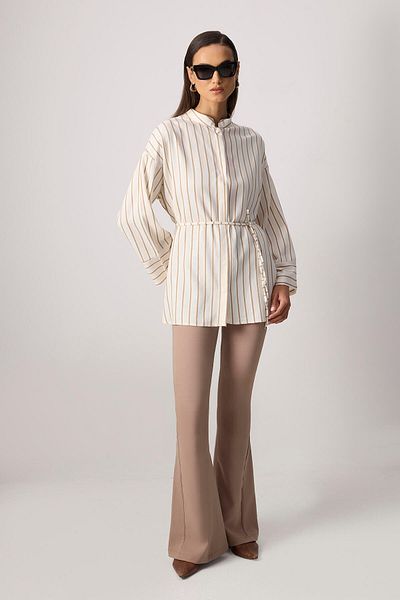 Touché Privé DOMINANT COLLAR STRIPED SHIRT
