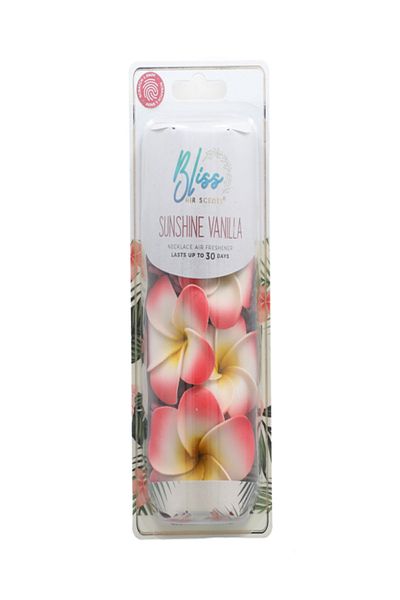 Bliss Air Scents Sunshine Vanilla Scented Necklace Air Freshener
