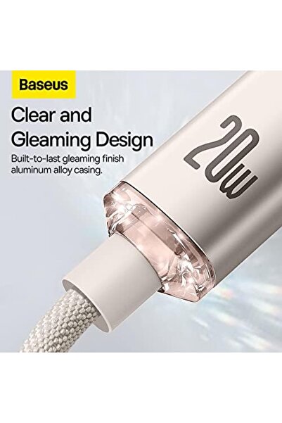 Baseus USB-C To Lightning Cable, For iPhone Fast Charger 20W, Braided Nylon Lightning Cable For iPho