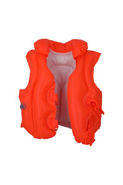 Intex Adjustable Strap Deluxe Swim Vest Orange and White