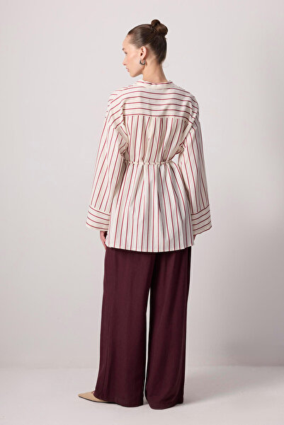Touché Privé DOMINANT COLLAR STRIPED SHIRT