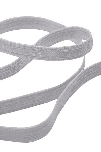 hapshoe Gray 12 mm 5 Mt Durable Hard Flat Elastic Strip Rubber