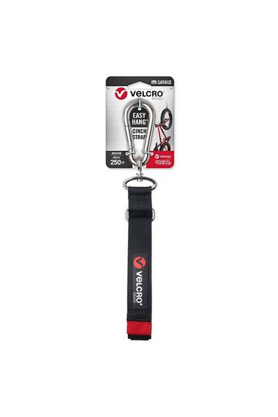 Velcro Medium Duty Easy Hang Cinch Strap Black 1-1/4 x 24inch