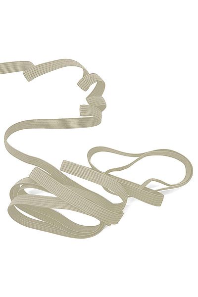 hapshoe Κρεμ Χρώμα 6 mm 5 mt Ανθεκτικό Σκληρό Επίπεδο Ελαστικό Λάστιχο