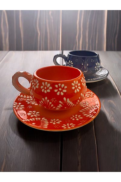 Artistic Quality Decorative Stylish Design Handmade 2-Person Coffee Cup Set